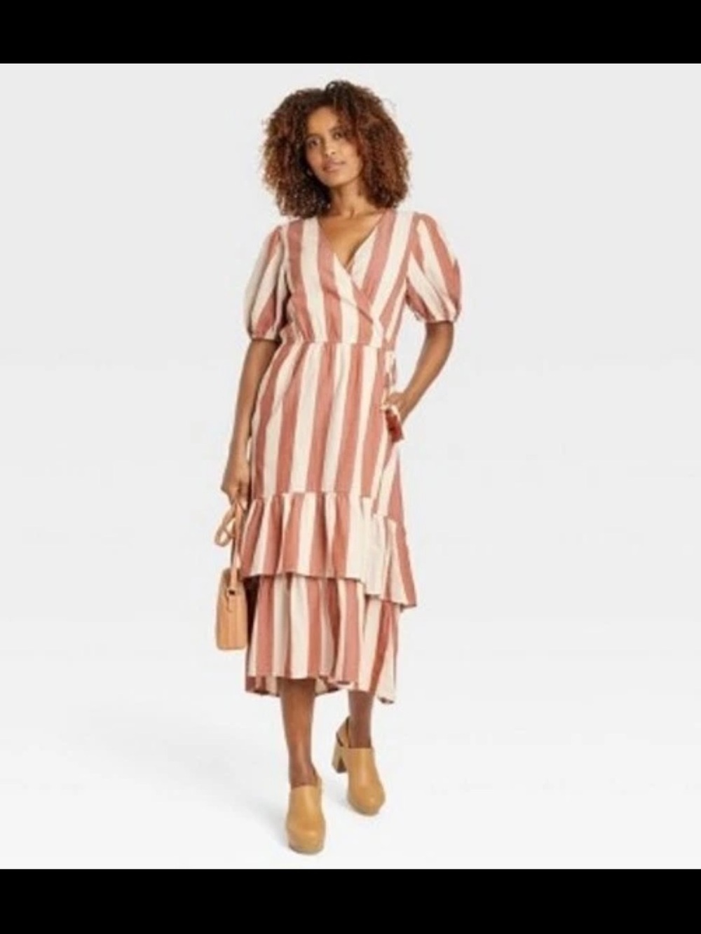 Knox Rose Women's Short Sleeve Wrap Dress - Picture 2 of 9